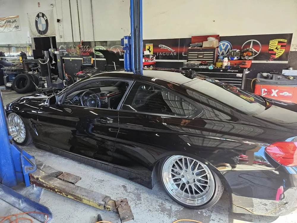 Black BMW coupe